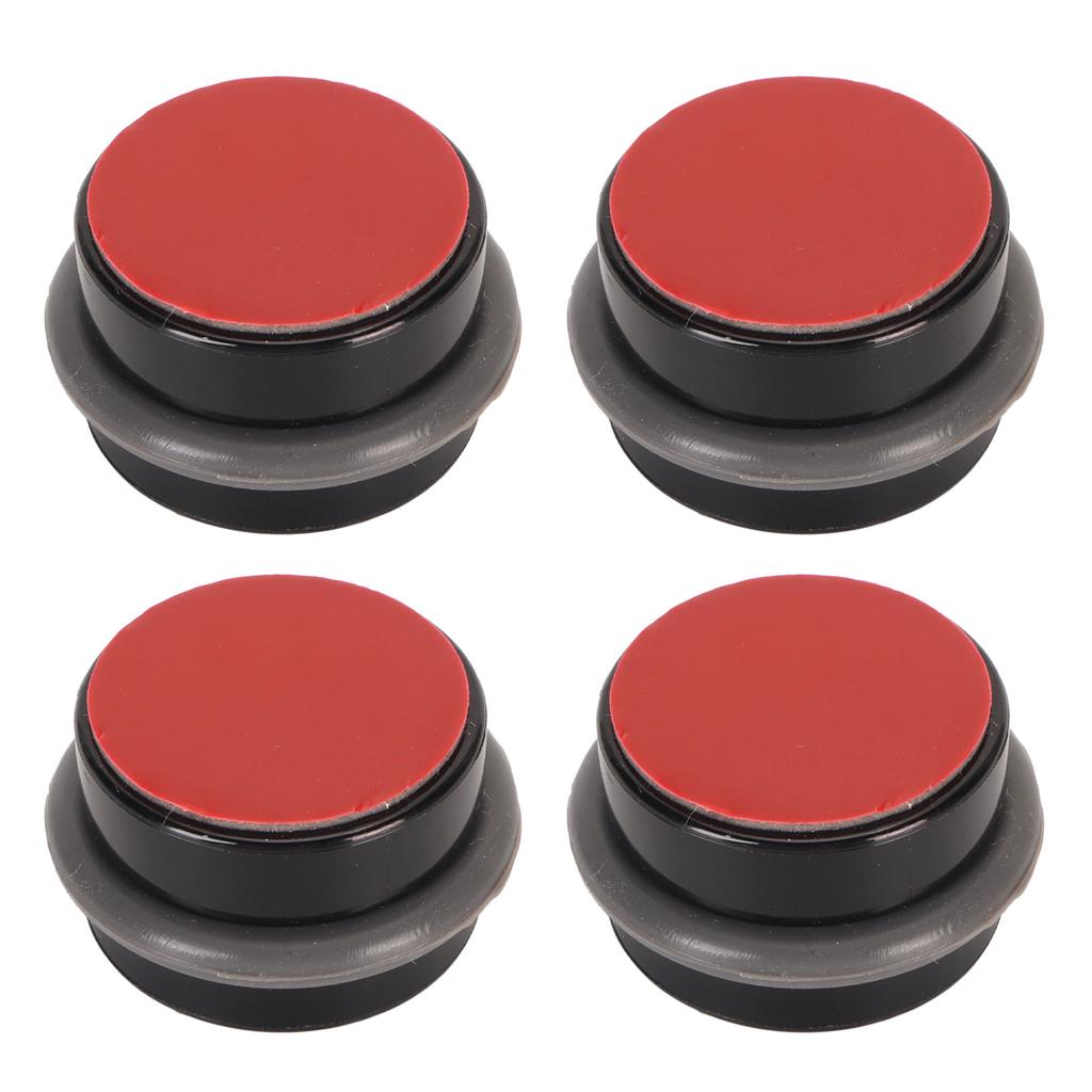 4 ks Válcový dveřní zarážek Zabraňují nárazu Tiché podlahové dveřní zarážky Plastový černý držák dveří