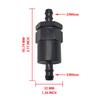 3/8" Fuel Filter 30 Micron Black