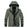 Autumn and Winter New Fleece Jacket Men's Military Tooling Large Size Multi-bag Can Be Off The Hat Thickened Jacket