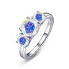 JoyceJelly S925 Silver Colors Moissanite Ring 2CT 4CT Total Full Moissanite Diamond Jewelry For Wedding Engagement Gift