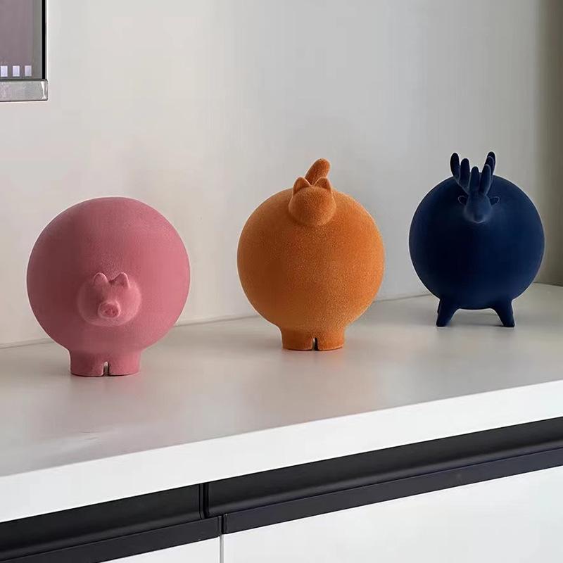 1Pc Modern Colorful Balloon Pattern Animal Decoration Household Living Room Bedroom Room Decorations Small Ornament