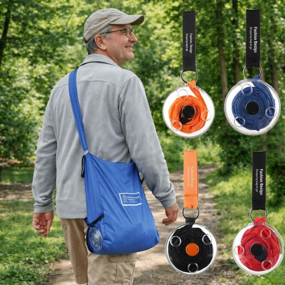 Folding Rotating Storage Bag Retractable Shopping Storage Bag Portable Grocery Bag  Daily Use