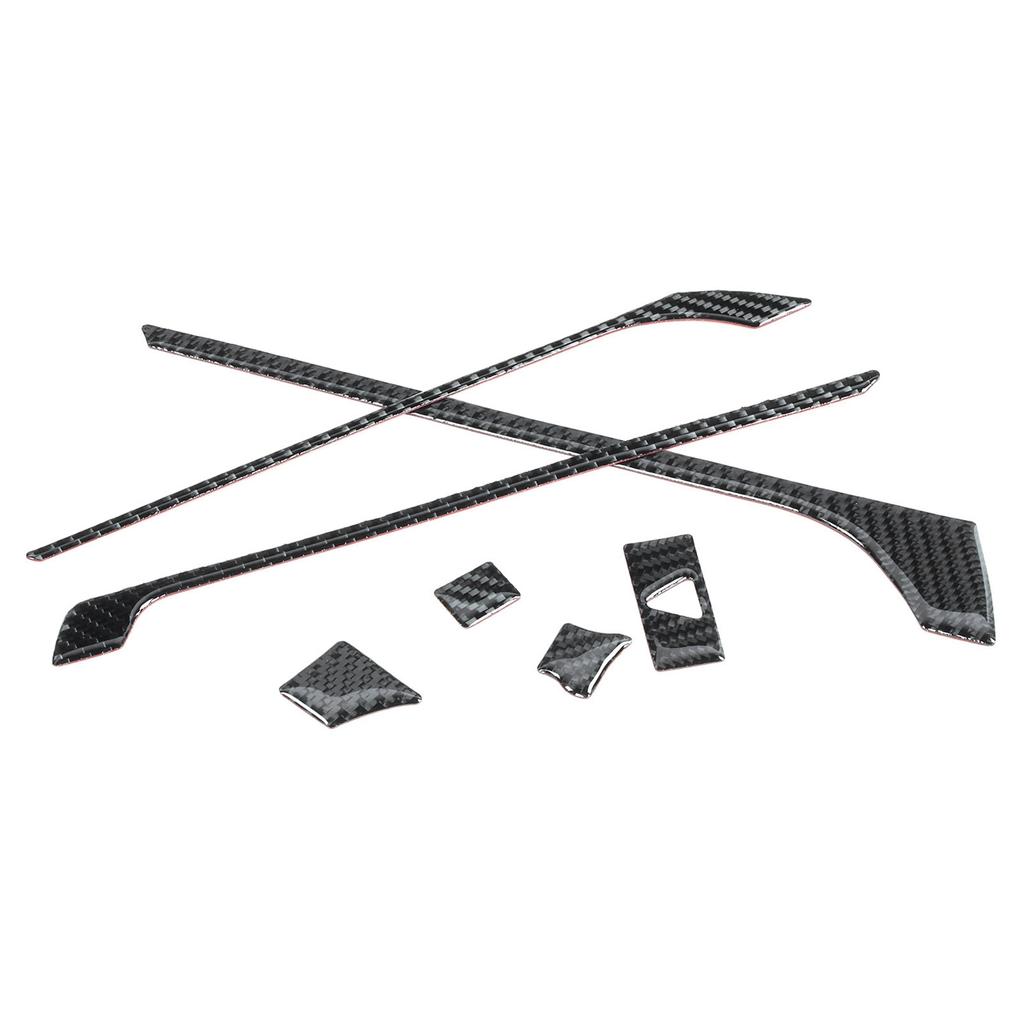 7pcs Set Navigation Panel Trim Central Control Air Vent Decor Carbon Fiber Fit for Mazda MX 5 ND Roadster ND 16 20