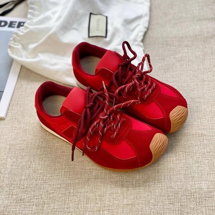 2025 Spring Soft-soled Lightweight Forrest Gump Shoes Women's New Fashion Flat-soled Sports and Leisure Shoes Versatile Retro German Training Shoes