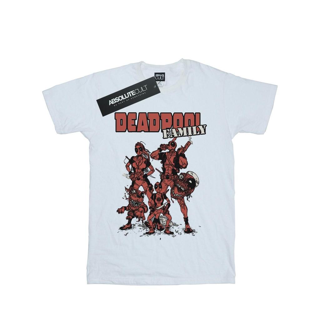 Marvel Mens Deadpool Family Group T-Shirt