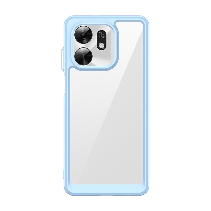 Transparent Hard PC Phone Case For Honor 500 Smart Candy Color Frame TPU Silicone Shockproof Cover Bumper For Honor 500 Smart