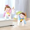 Unicorn Boy & Girl Riding Horse Cake Decoration for First Birthday