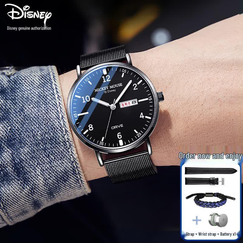 Disney MK-12053B3 Men s Dual Calendar Quartz Watch