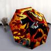 1pc Garfield Vampire Automatic Open/Close Umbrella - Compact Travel Umbrella with 8-Rib Durable Frame, Lightweight & Portable for Commuting, Fashionab