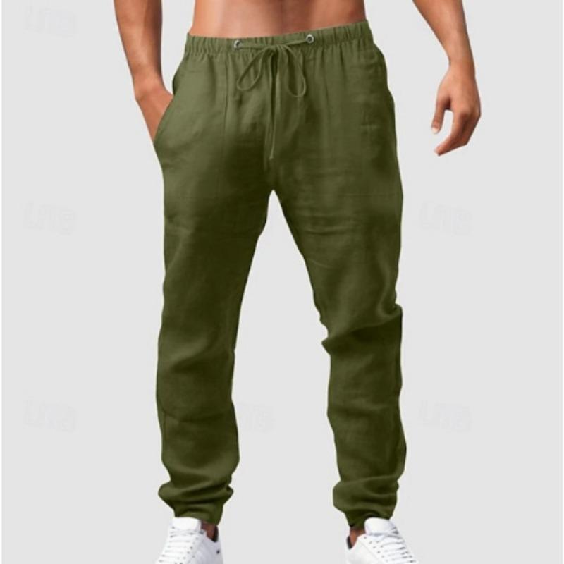 

Брюки пляжные штаны карман кулиска эластичная кулиска дизайн простой дышащий повседневный брюки мода 3XL