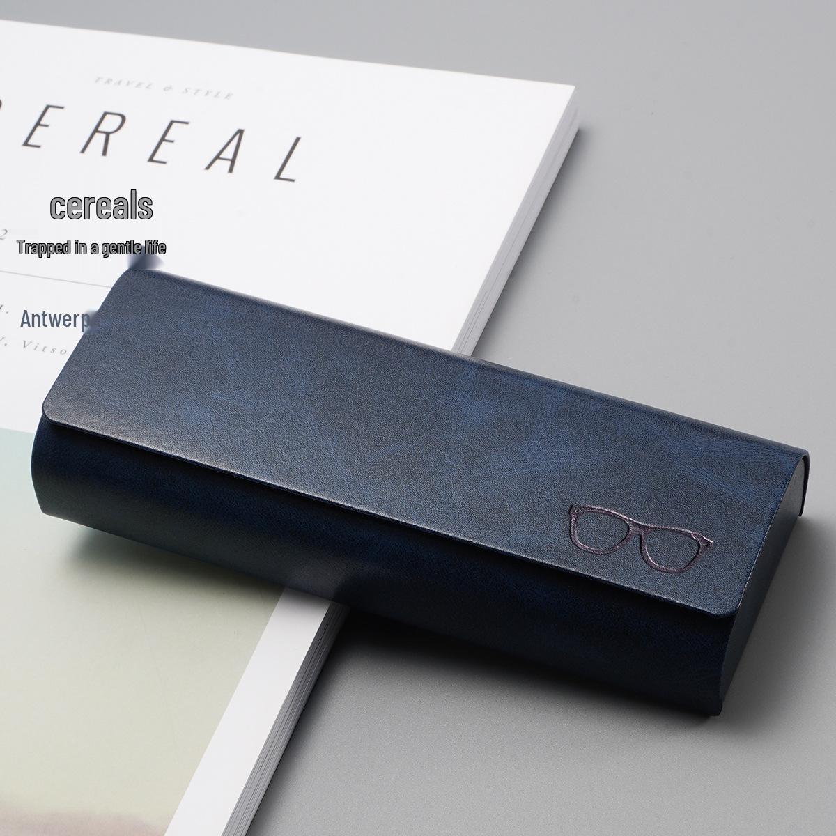 

Трендовый унисекс чехол для очков из ПУ кожи - Высококачественная мягкая коробка для хранения