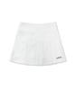 MONBIRDIE GOLF Soft Touch Warm Pleats Soft Brushed Embroidery Pleated Skirt_White