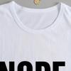 Funny Nope Not Today Letter Print T-shirts Women Summer Casual Short Sleeved T-shirts Round Neck Tops
