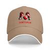 Dont Give Up Boxing Gloves Embroidered Black Baseball Cap With Red Detailing And White Trim Sporty Design For Fans And Trainers