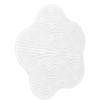 Bathroom Floor Foot Massager Remove Dead Skin Silicone Shower Foot Scrubber with Suction CupsWhite