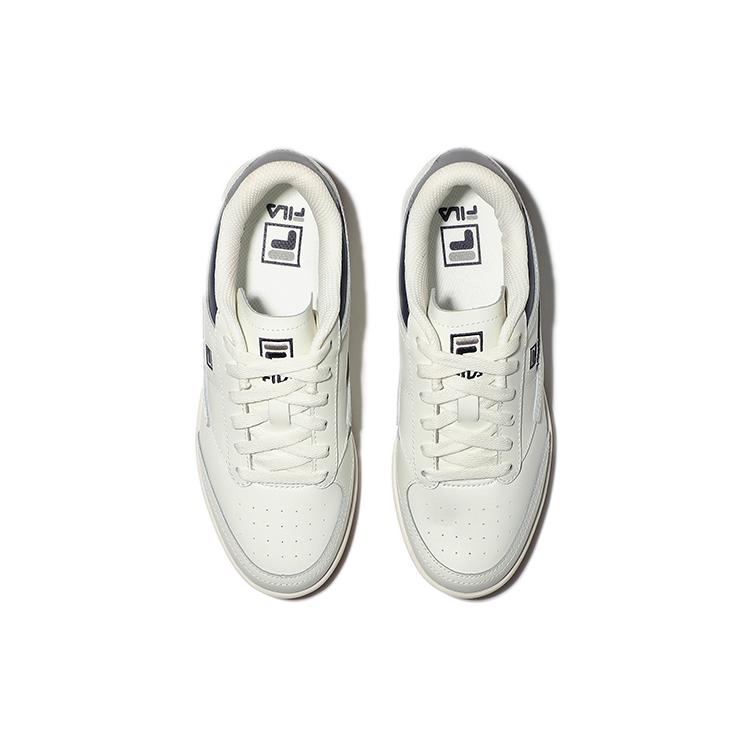 FILA Casual Low top Skateboard Shoes Unisex White Blue Korean Style 1TM01760D_147