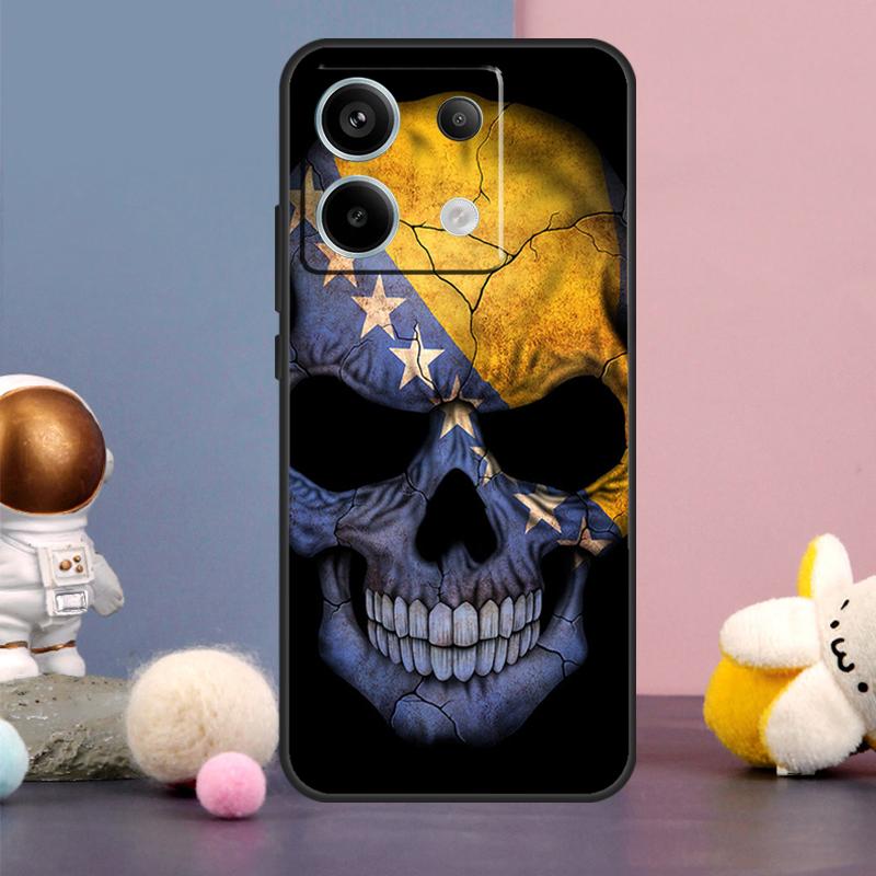 Cover Bandiera Bosnia ed Erzegovina per Xiaomi Redmi Note 13 12 11 9 10 Pro 12S 11S 10S 9S Redmi 13 12 10C 12C 13C Custodia