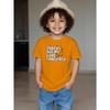European Size Funny Letter Print Short Sleeved T Shirt Breathable Round Neck Summer Top for Boys Casual Wear for Children