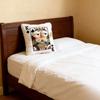 Creative Cartoon Embroidered Pillow Quirky Game Theme Big Eyes Pillow Soft Square Decorative Cushion Sofa Decor