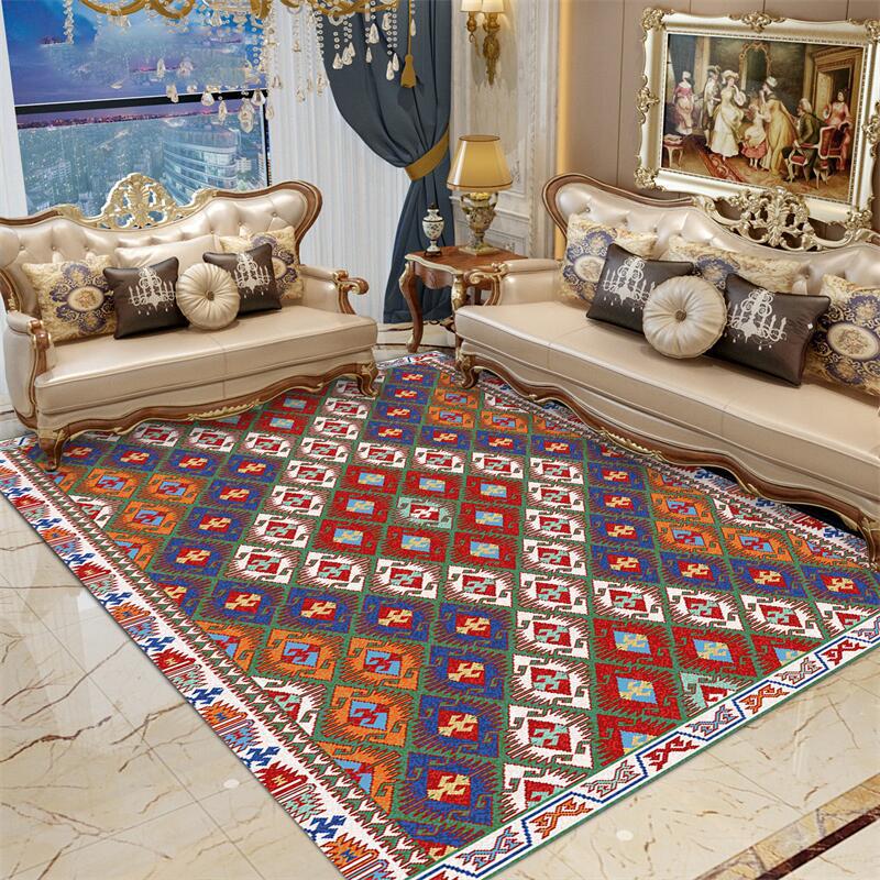 Artistic Retro Carpet for Home Bedroom Living Room Sofa Coffee Table Mat