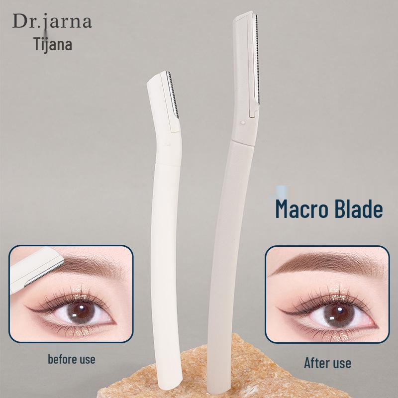 Tijuana 2-Piece Stainless Steel Eyebrow Razor Set - Safe Macro Shaver with Trimming Blades