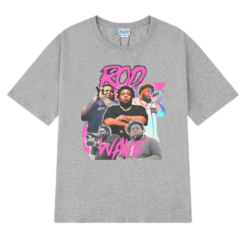 Hot Sale Rapper Rod Wave Graphic Oversized t-shirt 100% Cotton Men Women short sleeve O-Neck Tee shirt Unisex Summer vintage Top