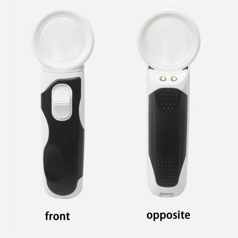 LED Light Magnifier 16X Illuminated Magnifier Small Magnifier Portable Magnifier For Exploring Close Work Crafting Seniors