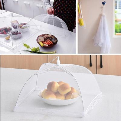 Netz-Abdeckung für Lebensmittel für Picknick, Camping, großes Pop-Up-Zelt, Schirm, zusammenklappbar, wiederverwendbare Netzabdeckungen für Outdoor-BBQ-Partys