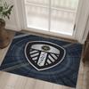 Leeds United Design Crystal Velvet Carpet Cozy Non?Slip Printed Rug For Bedroom Living Room Entrance