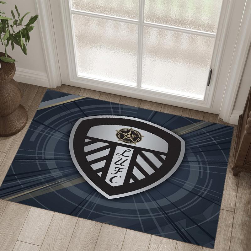 Leeds United Design Crystal Velvet Carpet Cozy Non?Slip Printed Rug For Bedroom Living Room Entrance
