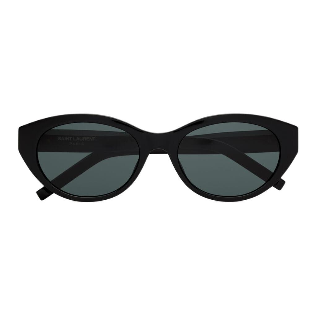 Saint Laurent Full Frame Design Acetate Nylon Cat Eye Sunglasses Women Sunglasses Black 822274Y9956