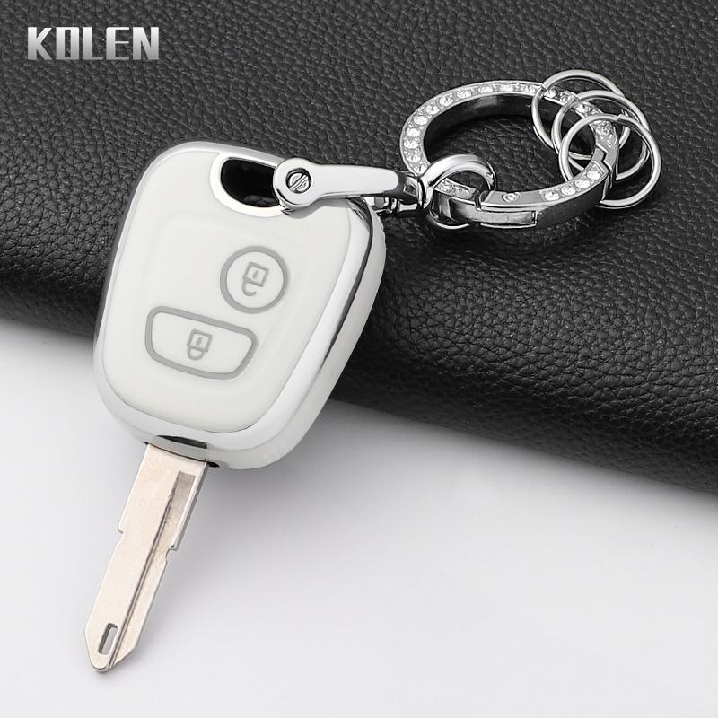 For Peugeot 107 206 207 307 For Citroen C1 C2 C3 C4 For Toyota Aygo Fashion Tpu Car Smart Key Case Cover Protected Keychain Fob