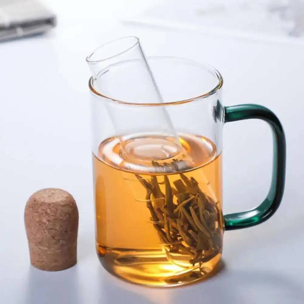 Glas Tee-ei Kreative Rohr Glas Design Tee Sieb Für Becher Phantasie Filter Für Puer Tee Kräuter Tee Werkzeuge Zubehör