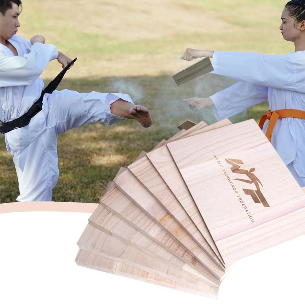 10 Pcs Taekwondo Breaking Board Taekwondo Training Accessory Wooden Taekwondo Punching Boards for Karate Taekwondo Martial Arts
