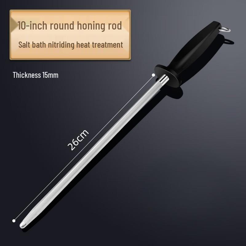 Professional High-Carbon Steel Sharpening Rod