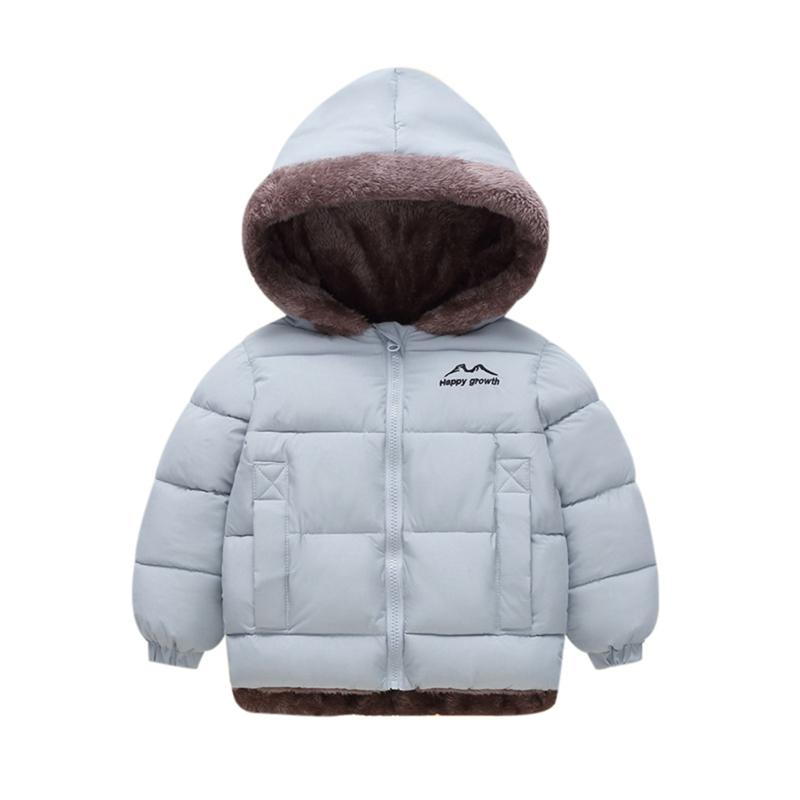 1-10 Years Kids Winter Warm Hooded Coat Zipper Jacket