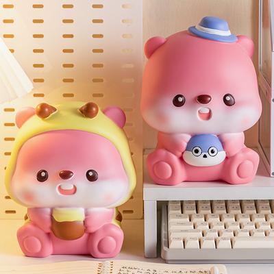 Roztomilá malá pokladnička Fanlubi v tvare prasiatka s lepidlom proti pádu, s veľkou kapacitou na ukladanie mincí, dekorácia pokladničky