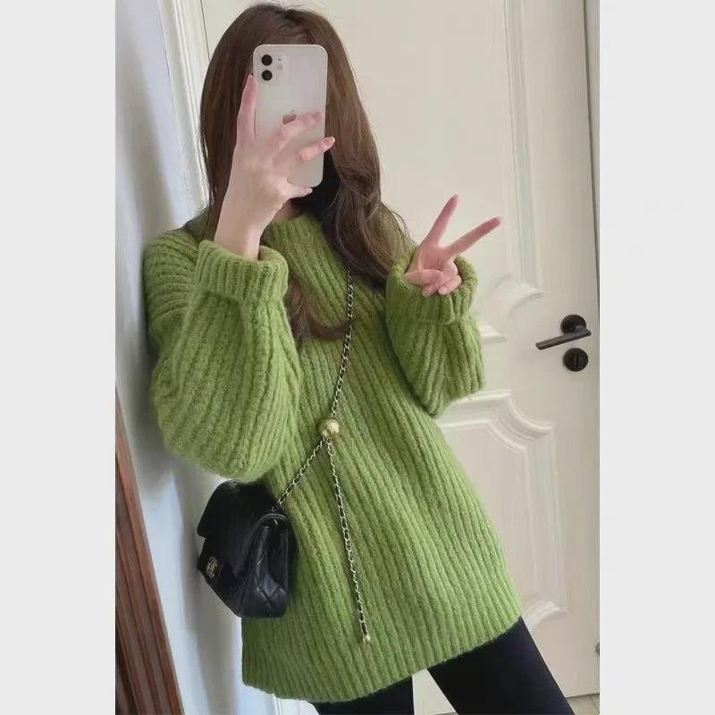 "Korejský růžový volný svetr": Styl první lásky pro ženy - Móda podzim/zima 2024"