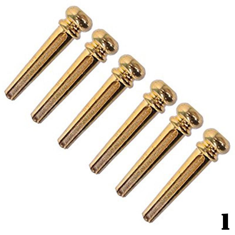 Buy 1Pc Chrome Acoustic Guitar Brass Bass Bridge Pins String Nail Pins