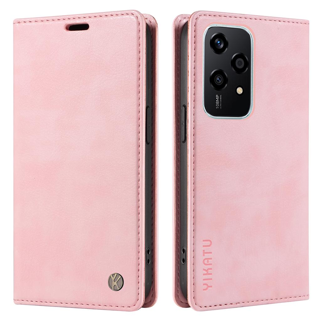 YIKATU YK-006 For Honor 200 Lite Wallet Case Litchi Texture Leather Magnetic Absorption Phone Cover