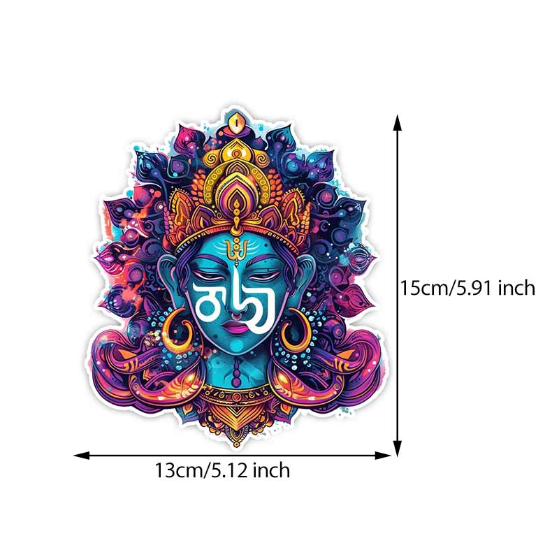 Наклейка на машину Ом Индуистский Символ Наклейка Водонепроницаемая Виниловая Наклейка на Бампер Заднее Стекло Ноутбук Самоклеящаяся Наклейка Для Автоаксессуаров TM262 A-15cm Longest Side