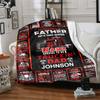 Father'S Day Blanket Personalized Name Soft Comfortable Stylish Blanket Car Blanket Perfect For Travel Camping Outdoor Home Suitable For All Seasons