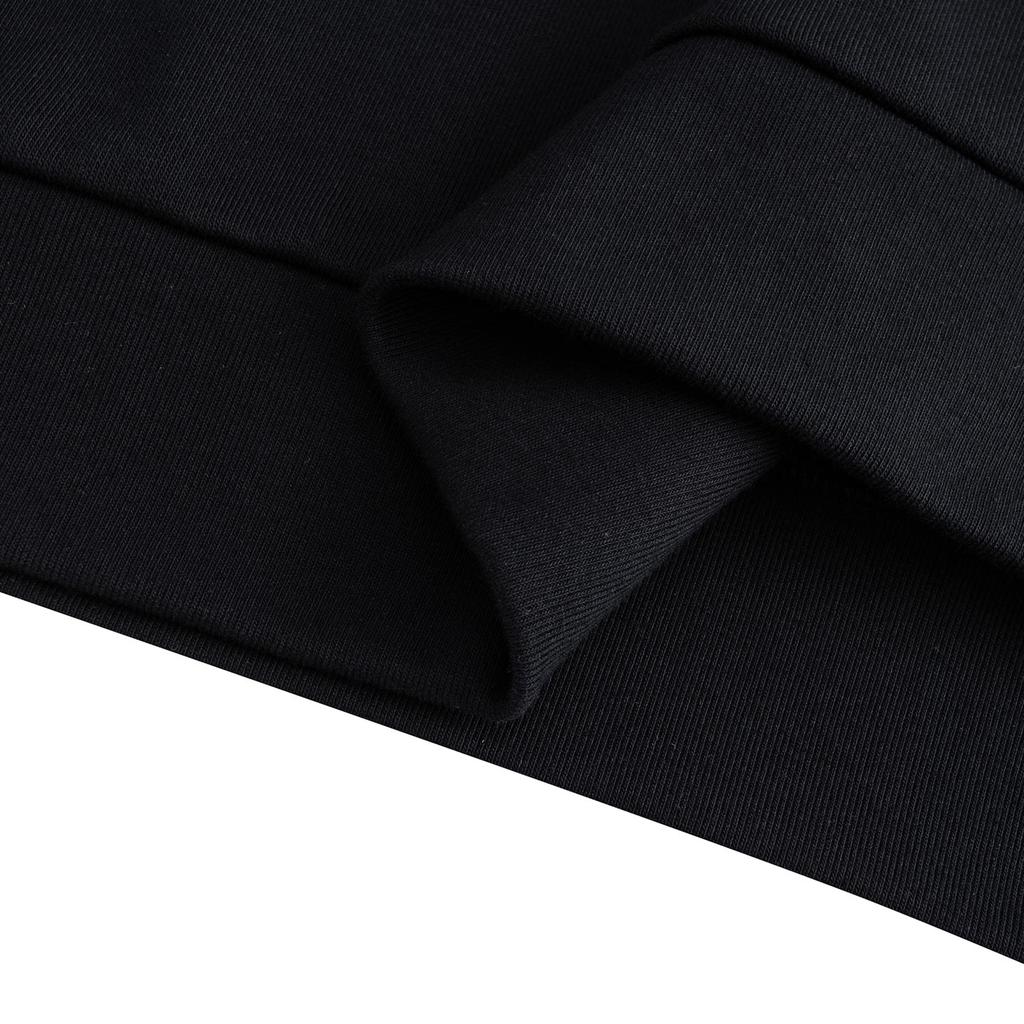 Anta Lifestyle Series Fashion Casual Loose Comfortable Campus Versatile Sports Pullover Hoodie Unisex Hoodies Black 972618704-5