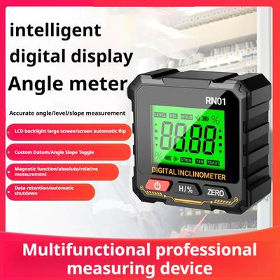 Digital Angle Gauge Magnetic Protractor Inclinometer Level Angle Finder Electronic Level Box With Backlight