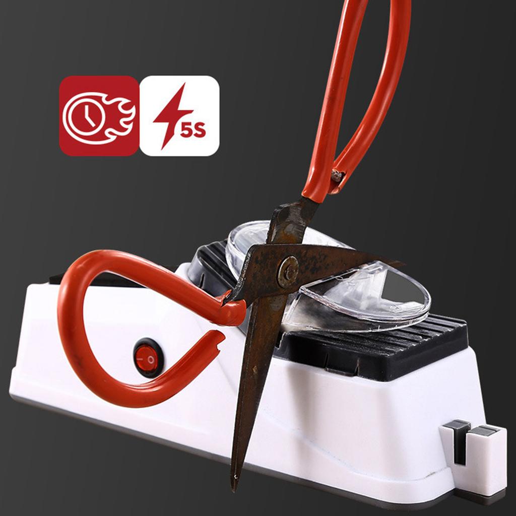 Electric Gadgets Knife Sharpener 2 Stage USB Power Knife Sharpener with Protective Cover for All Kinds of Kitchen Knives Cutting