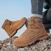 New Men's Hiking Boots High Top Combat Training Boots Anti Slip Snow Boots Field Desert Boots Outdoor Cycling Shoes