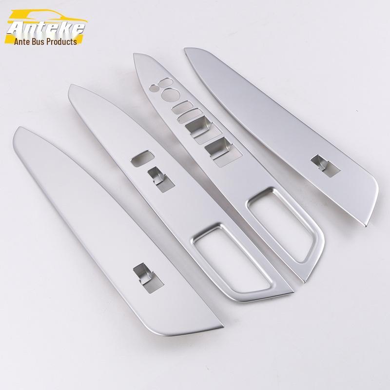 URV Power Window Switch Decorative Panel: Car Window Armrest Button Sequin Sticker