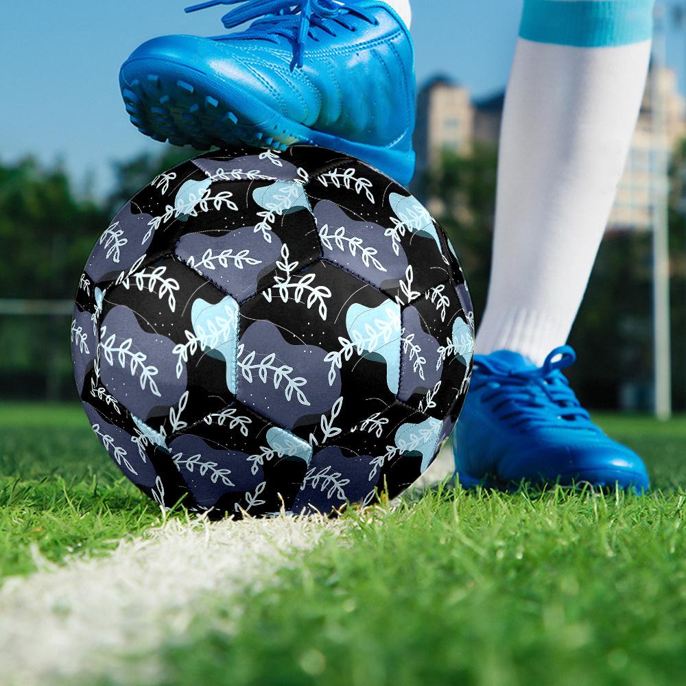1PC Abstract Botanical Soccer Ball Size 5 Football Machine Sewn Indoor/Outdoor Universal Football A82