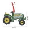 Christmas Tractor Ornament Hangable Christmas Tree Resin Tractor Charm Festival Craft Rustic Decoration For Garden Farm Hotel