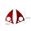 For Mercedes-Benz W204 2007-10 Red Carbon Fiber Steering Wheel Button Cover Trim